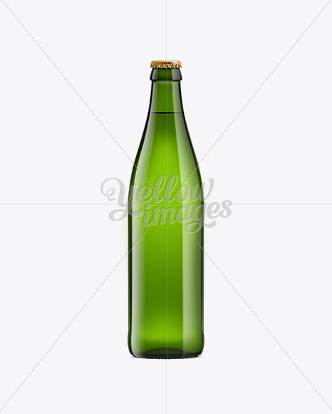 NRW Emerald Green Glass Bottle With Lager Beer 500ml