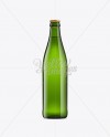 NRW Emerald Green Glass Bottle With Lager Beer 500ml