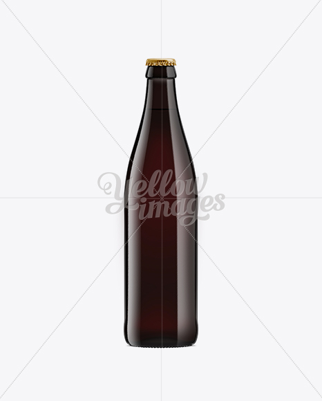 NRW Black Amber Glass Bottle With Dark Beer 500ml