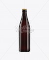 NRW Black Amber Glass Bottle With Dark Beer 500ml - Free Download