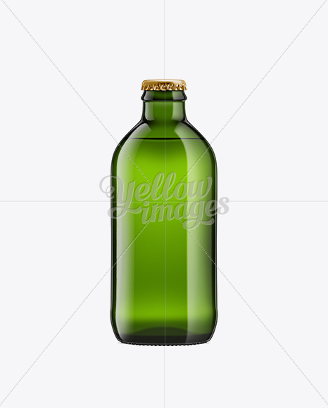 Emerald Green Bottle With Lager Beer 250ml