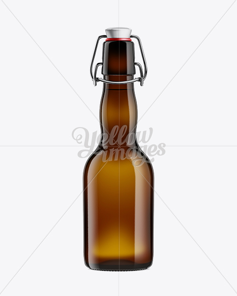 Amber Beer Bottle with Swing Top Closure 330ml