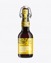 Black Amber Bottle with Swing Top Closure 330ml