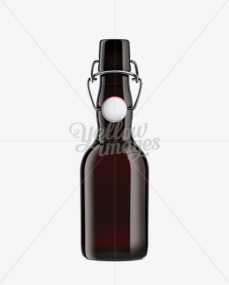 Black Amber Bottle with Swing Top Closure 330ml