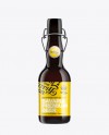 Black Amber Bottle with Swing Top Closure 330ml