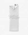 1L Milk Carton Box with Screw Cap Mockup