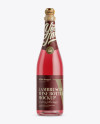 Lambrusco Bottle w/ Pink Wine Mockup