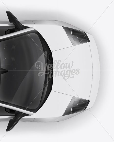 Lamborghini Murciélago Mockup Top View - Free Download Images High