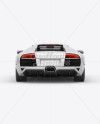 Lamborghini Murciélago Mockup Back View - Free Download Images High