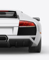 Lamborghini Murciélago Mockup Back View