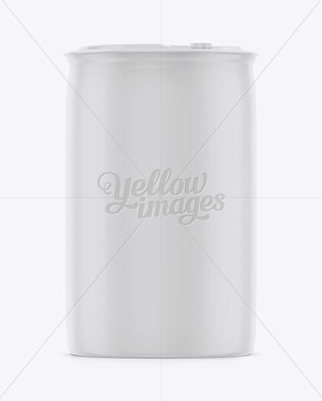 250L Plastic Barrel Mockup