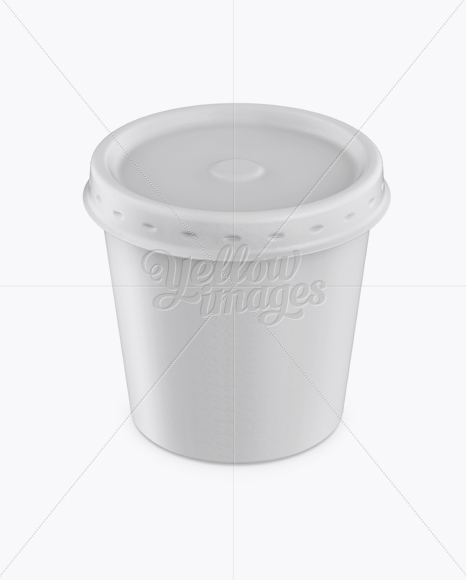 Ice Cream Cup Mockup - Front View (High-Angle Shot) Ice Cream Cup Mockup - Front View (High-Angle Shot)