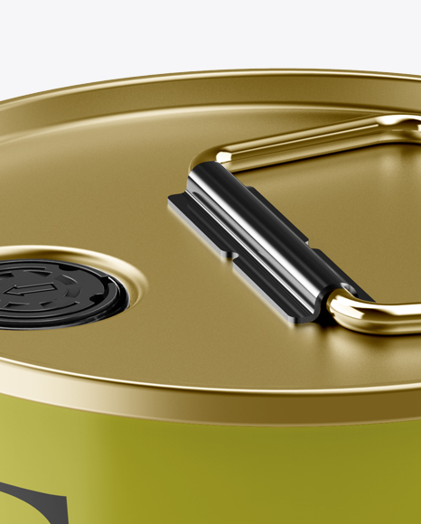 Olive Oil Tin Can w/ Handle Mockup