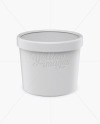 Ice Cream Cup Mockup - Front View (High-Angle Shot)