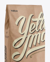 Kraft Paper Bag Mockup - Halfside View