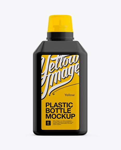 2000ml Plastic Bottle Mockup - Front View - Free Download Images High