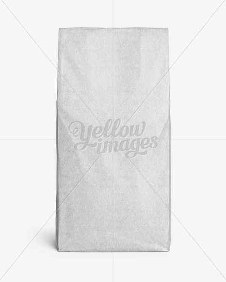 Kraft Paper Bag Mockup - Front View