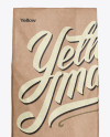 Kraft Paper Bag Mockup - Front View