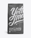 Kraft Paper Bag Mockup - Front View