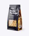 Paper Bag with Conchiglie Pasta Mockup - Half Side View