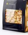 Paper Bag with Conchiglie Pasta Mockup - Half Side View