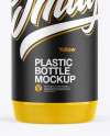 Glossy Plastic Bottle Mockup