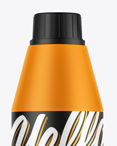 Matte Plastic Bottle Mockup