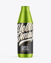 Metallized Plastic Bottle Mockup