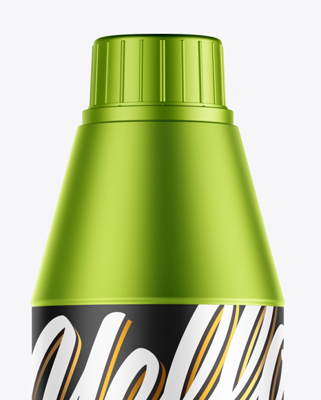 Metallized Plastic Bottle Mockup