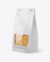 Paper Bag with Ruote Pasta Mockup - Half Side View