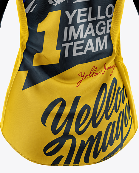 Women`s Cycling Jersey Mockup - Back View