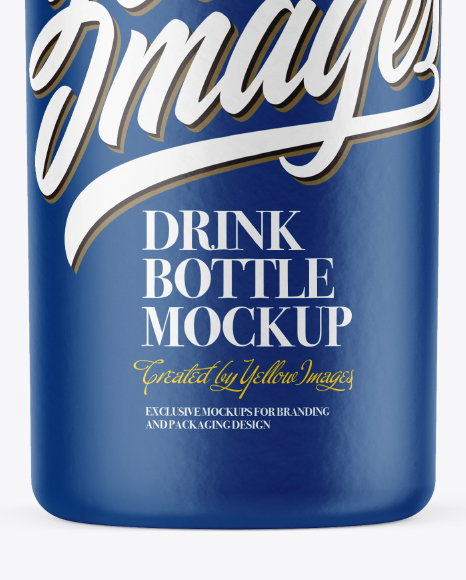 Matte Drink Bottle Mockup Matte Drink Bottle Mockup