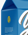 Glossy Package Mockup - Half Side View