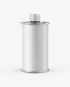 750ml Olive Oil Metal Bottle Mockup