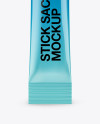 Glossy Stick Sachet Mockup - Front View