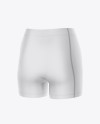 Women`s Volleyball Shorts Mockup - Back Half Side View