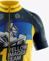 Women's Full-Zip Cycling Jersey Mockup - Front View