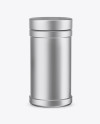 Matte Metallic Protein Jar Mockup - High-Angle Shot Matte Metallic Protein Jar Mockup - High-Angle Shot