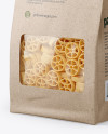 Kraft Bag with Ruote Pasta Mockup - Half Side View