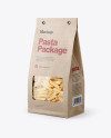 Kraft Bag with Pennette Rigate Pasta Mockup - Half Side View