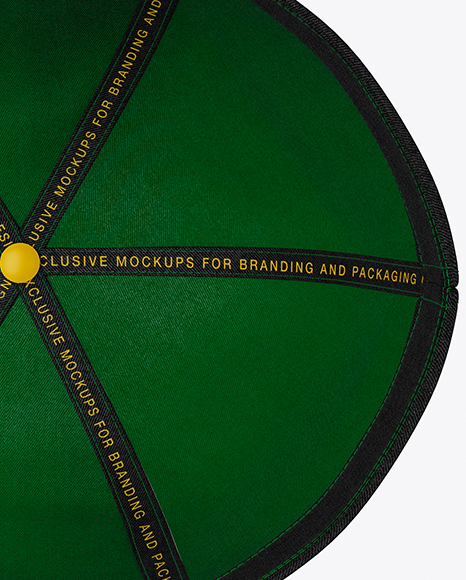 Snapback Cap Mockup - Inside View