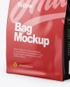 Glossy Bag Mockup - Half Side View