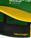 Snapback Cap Mockup - Half Side View