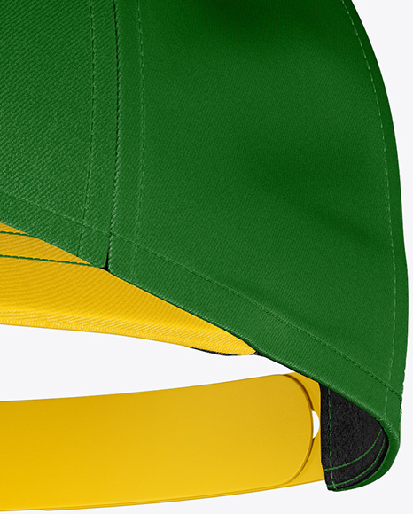 Snapback Cap Mockup - Half Side View