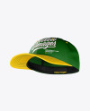 Snapback Cap Mockup - Half Side View