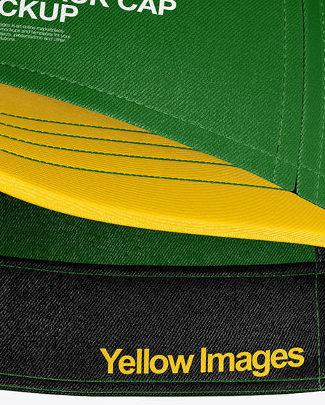 Snapback Cap Mockup - Half Side View