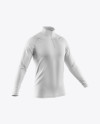 Men&#039;s Cycling Jersey With Long Sleeve Mockup - Half Side View