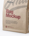 Kraft Bag Mockup - Half Side View