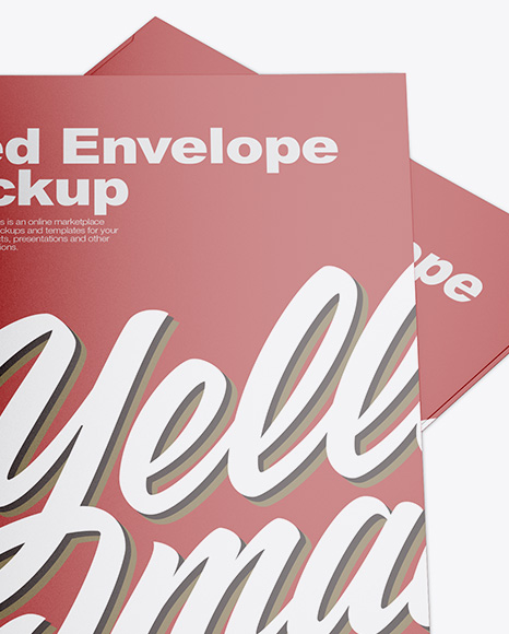 Two Matte Seed Envelopes Mockup