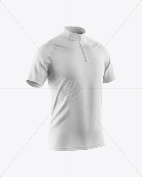 Men&#039;s Cycling Jersey Mockup - Half Side View